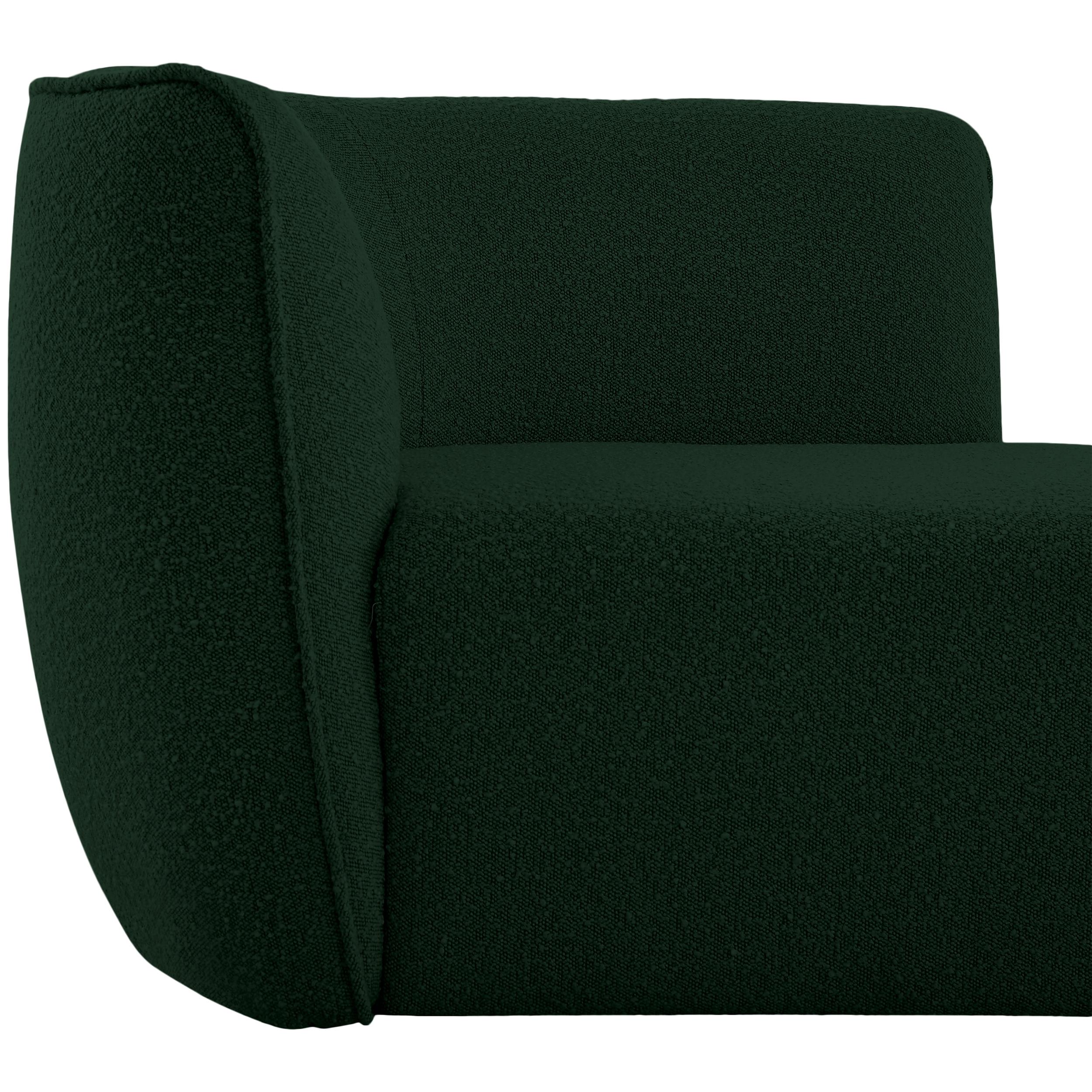 Meridian Hilton Green Fabric Chaise