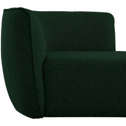 Meridian Hilton Green Fabric Chaise