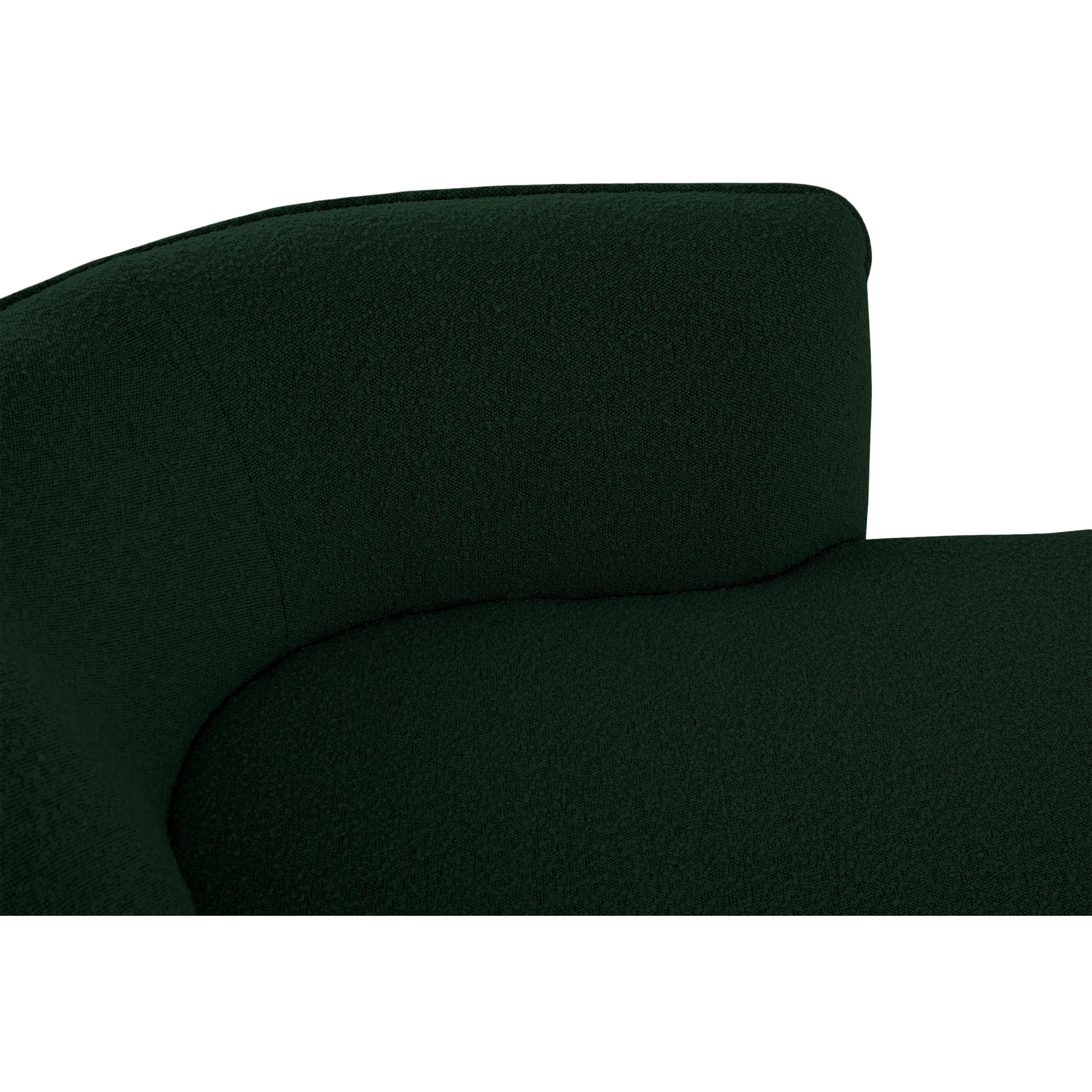 Meridian Hilton Green Fabric Chaise