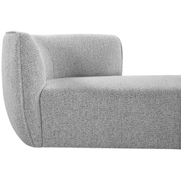 Meridian Hilton Grey Fabric Chaise