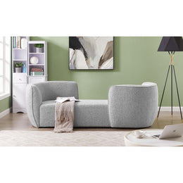 Meridian Hilton Grey Fabric Chaise