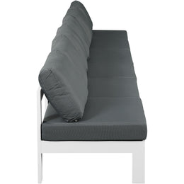 Meridian Nizuc Grey Water Resistant Fabric Outdoor Patio Modular Sofa