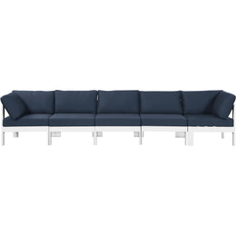 Meridian Nizuc Navy Water Resistant Fabric Outdoor Patio Modular Sofa