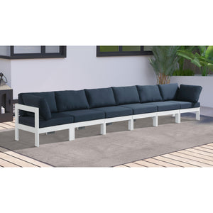 Meridian Nizuc Navy Water Resistant Fabric Outdoor Patio Modular Sofa