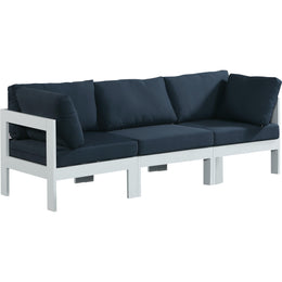 Meridian Nizuc Navy Water Resistant Fabric Outdoor Patio Modular Sofa