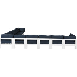 Meridian Nizuc Navy Water Resistant Fabric Outdoor Patio Modular Sectional