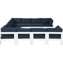 Meridian Nizuc Navy Water Resistant Fabric Outdoor Patio Modular Sectional