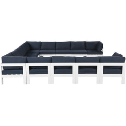 Meridian Nizuc Navy Water Resistant Fabric Outdoor Patio Modular Sectional