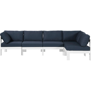 Meridian Nizuc Navy Water Resistant Fabric Outdoor Patio Modular Sectional