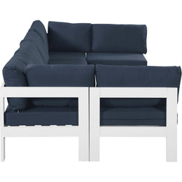 Meridian Nizuc Navy Water Resistant Fabric Outdoor Patio Modular Sectional