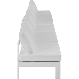 Meridian Nizuc White Water Resistant Fabric Outdoor Patio Modular Sofa