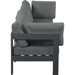 Meridian Nizuc Grey Water Resistant Fabric Outdoor Patio Modular Sofa
