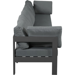 Meridian Nizuc Grey Water Resistant Fabric Outdoor Patio Modular Sofa