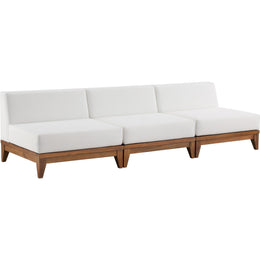 Meridian Rio Off White Water Resistant Fabric Outdoor Patio Modular Sofa