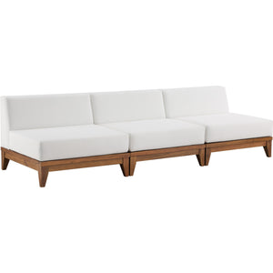 Meridian Rio Off White Water Resistant Fabric Outdoor Patio Modular Sofa