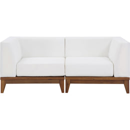 Meridian Rio Off White Water Resistant Fabric Outdoor Patio Modular Sofa