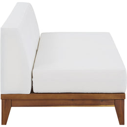 Meridian Rio Off White Water Resistant Fabric Outdoor Patio Modular Sofa