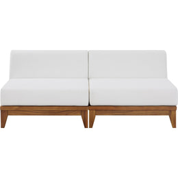 Meridian Rio Off White Water Resistant Fabric Outdoor Patio Modular Sofa