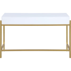 Meridian Abigail White / Gold Desk/Console