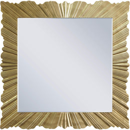 Meridian Golda Gold Leaf Mirror