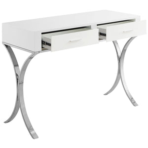Meridian Monroe Chrome Vanity / Desk / Console