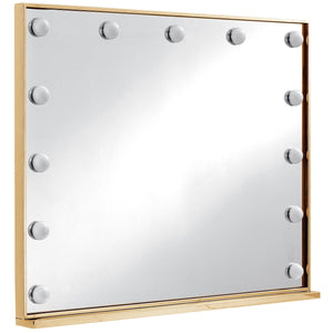 Meridian Hollywood Gold Mirror