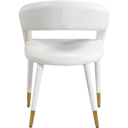 Meridian Destiny Cream Velvet Dining Chair