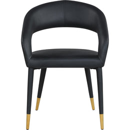 Meridian Destiny Black Vegan Leather Dining Chair