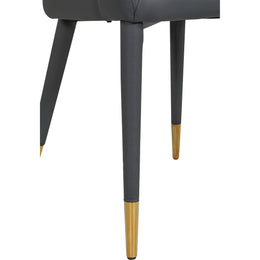 Meridian Destiny Grey Vegan Leather Dining Chair