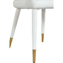 Meridian Destiny White Vegan Leather Dining Chair