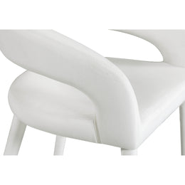 Meridian Destiny Cream Velvet Stool