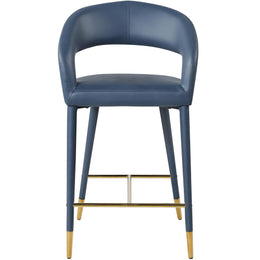 Meridian Destiny Navy Vegan Leather Stool