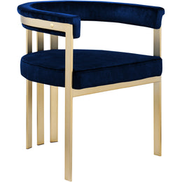 Meridian Marcello Navy Velvet Dining Chair
