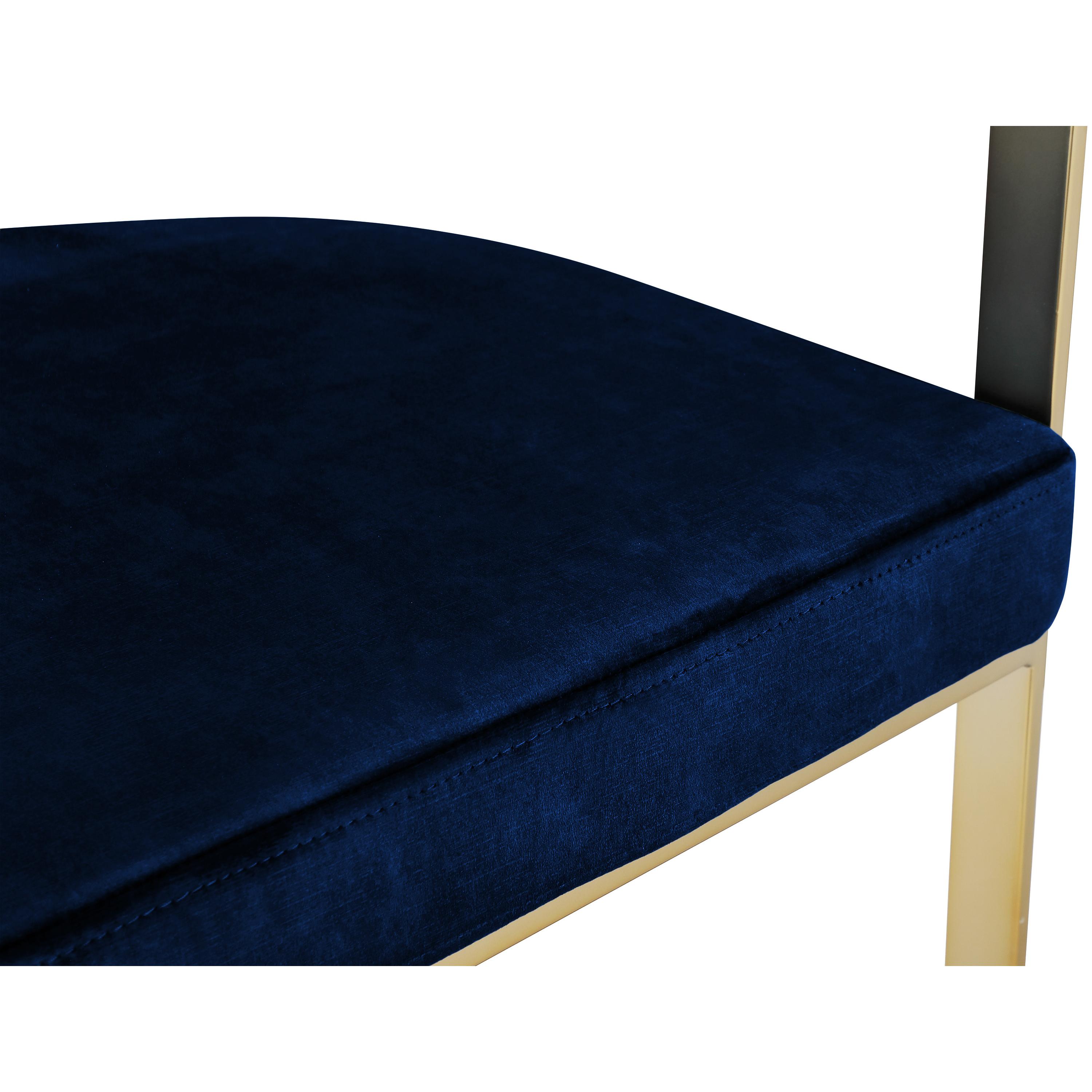 Meridian Marcello Navy Velvet Dining Chair