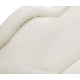 Meridian Lips Cream Velvet Chair