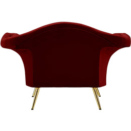 Meridian Lips Red Velvet Chair