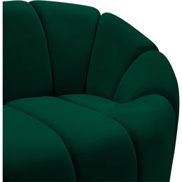 Meridian Elijah Green Velvet Chair