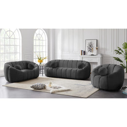 Meridian Elijah Grey Velvet Chair