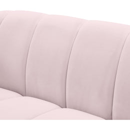 Meridian Elijah Pink Velvet Chair
