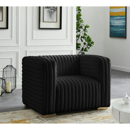 Meridian Ravish Black Velvet Chair