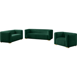 Meridian Ravish Green Velvet Chair