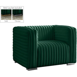 Meridian Ravish Green Velvet Chair