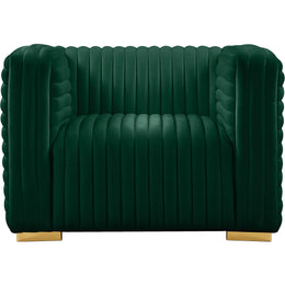 Meridian Ravish Green Velvet Chair