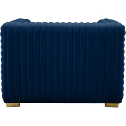 Meridian Ravish Navy Velvet Chair