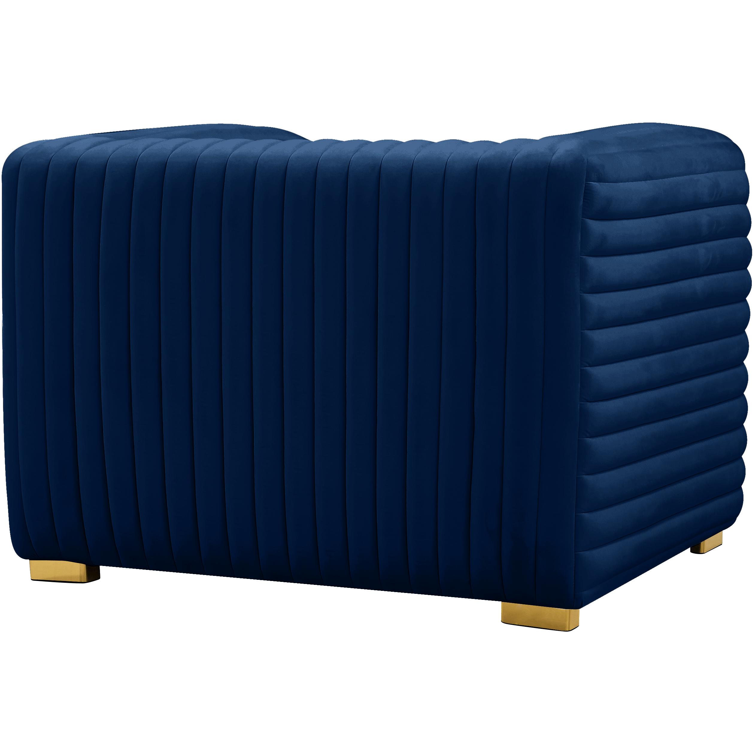 Meridian Ravish Navy Velvet Chair