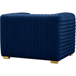 Meridian Ravish Navy Velvet Chair