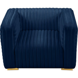 Meridian Ravish Navy Velvet Chair
