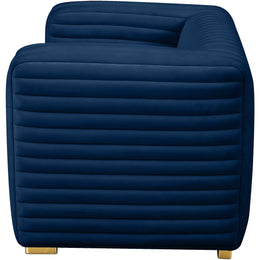 Meridian Ravish Navy Velvet Chair