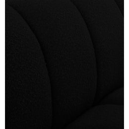 Meridian Elijah Black Boucle Fabric Chair
