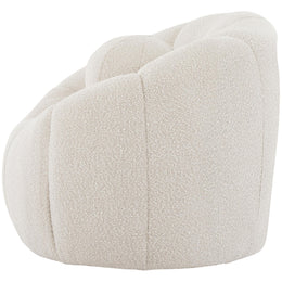Meridian Elijah Cream Boucle Fabric Chair